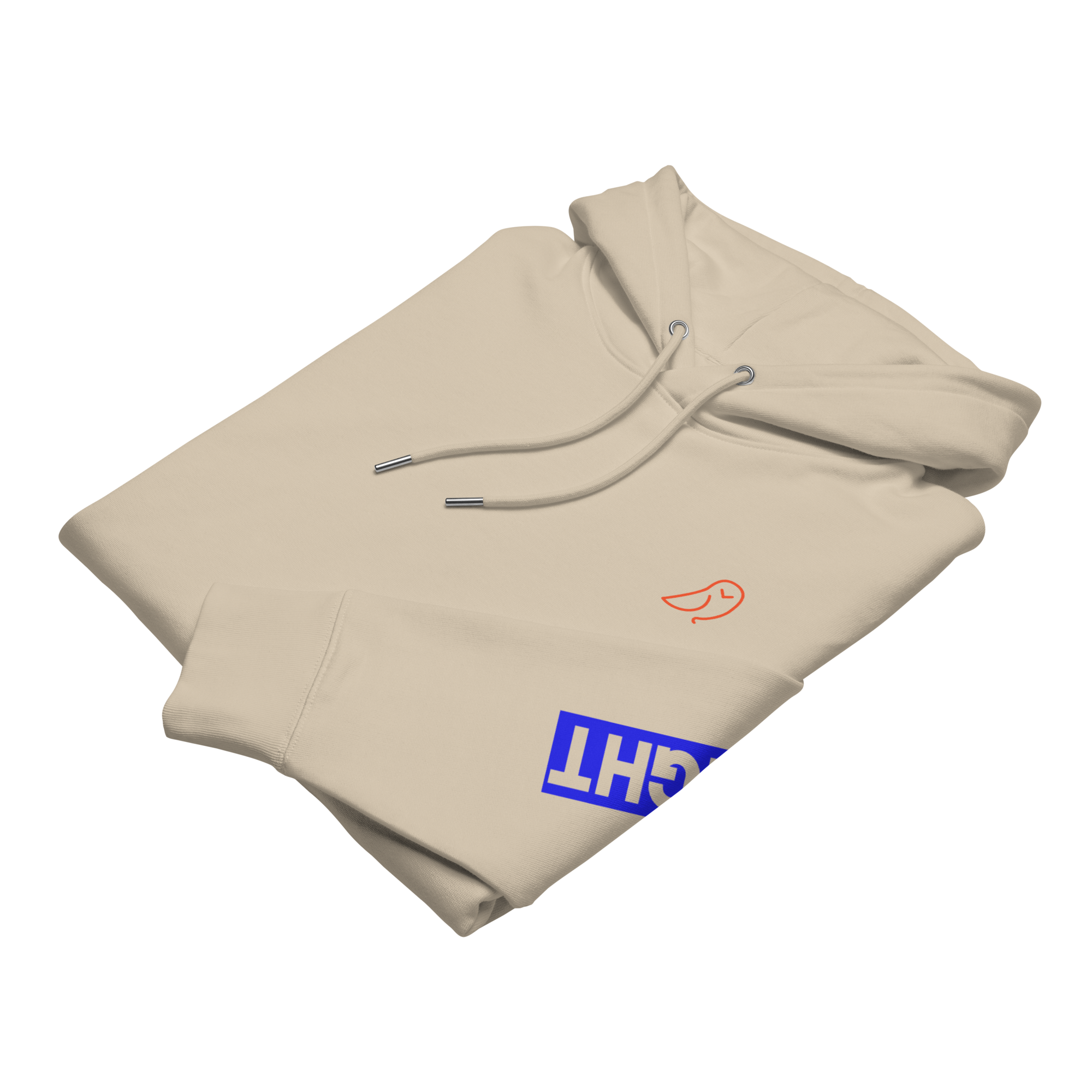 418 Bloc Blue Sleave Hoodie Desert Dust