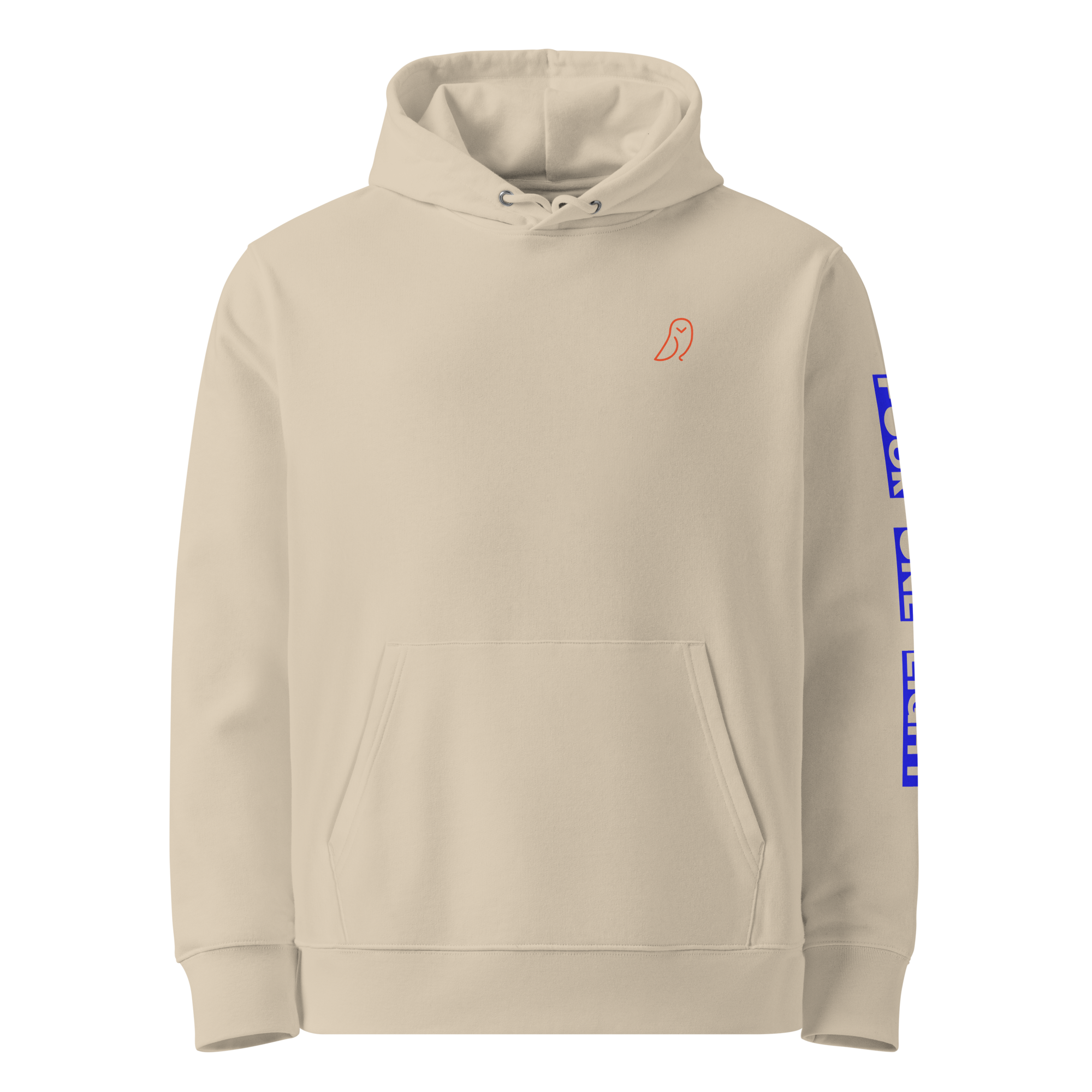418 Bloc Blue Sleave Hoodie Desert Dust