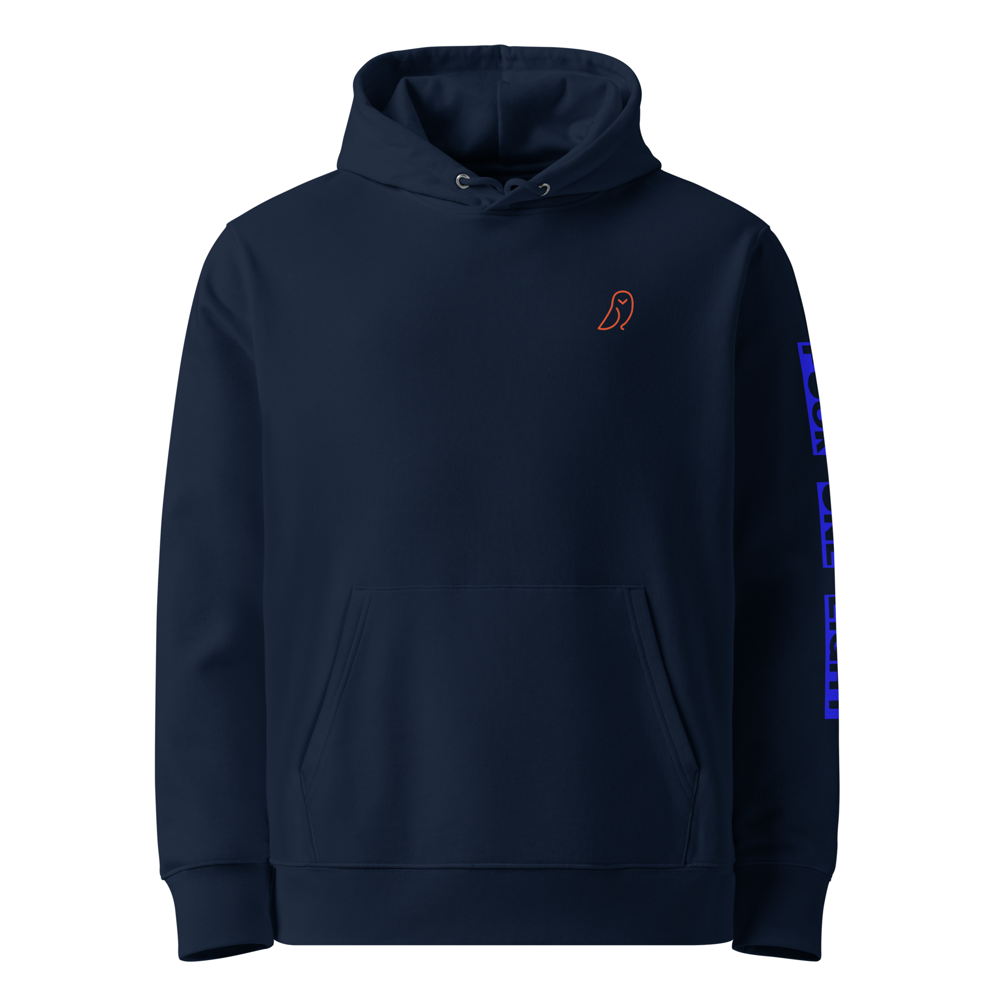 418 Bloc Blue Sleave Hoodie Navy