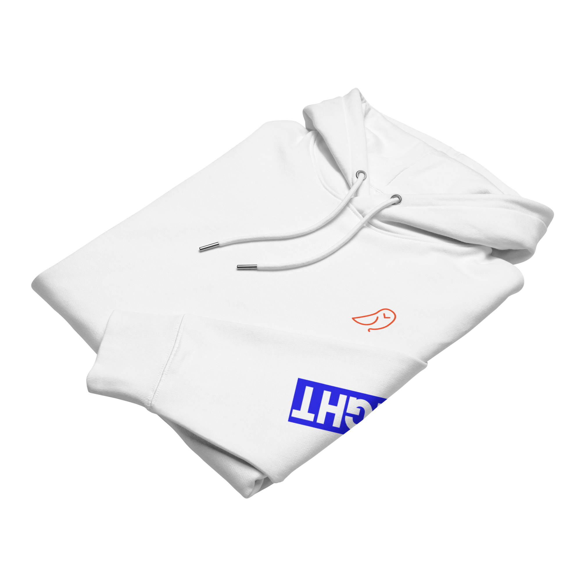 418 Bloc Blue Sleave Hoodie White