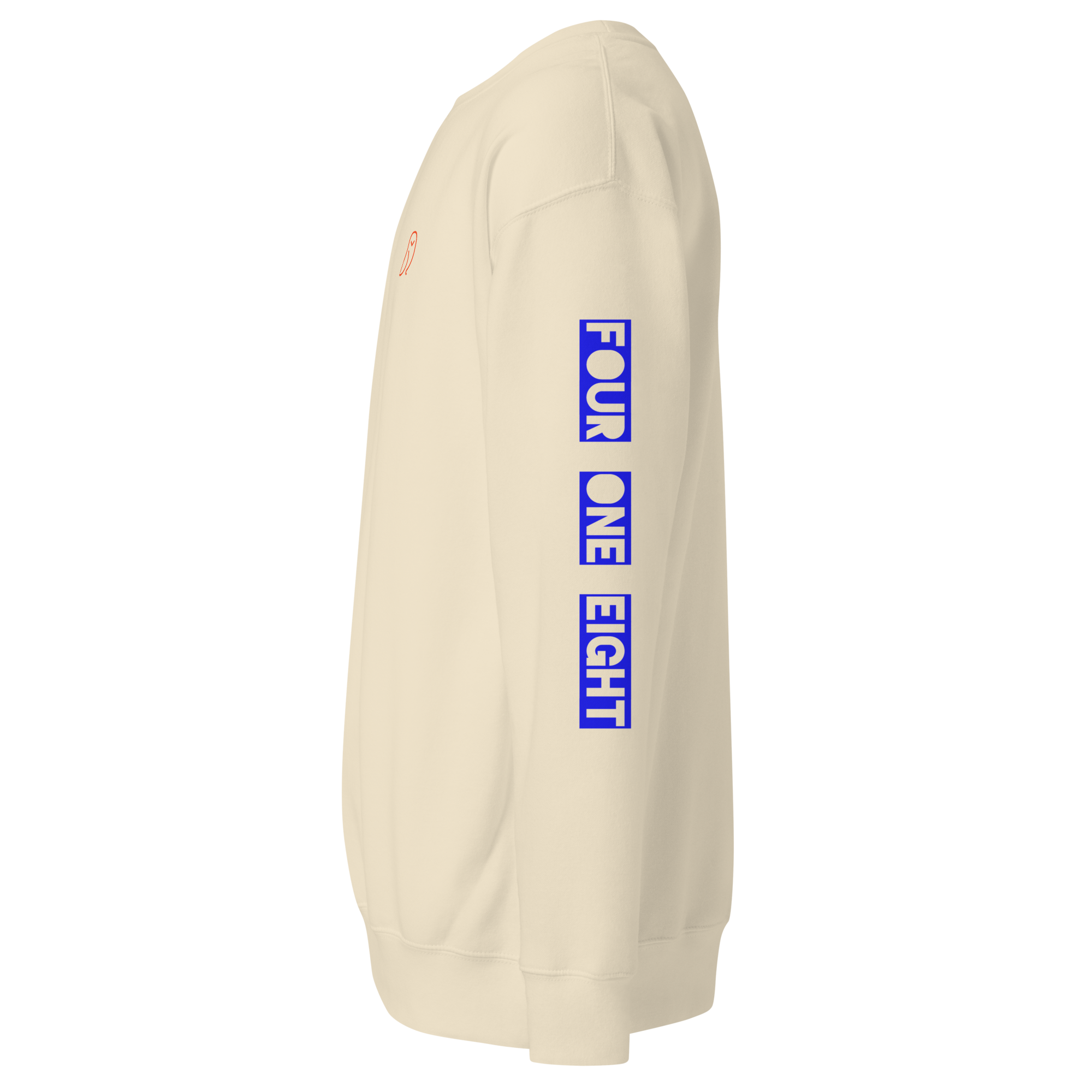 418 Bloc Blue Sleave Sweater Bone